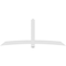 Ekena Millwork Bellingham Architectural Grade PVC Gable Bracket, 108"W x 45"H x 2"D x 6"F, 10/12 Pitch GBP108X45X0206BEL00 - alternate 3